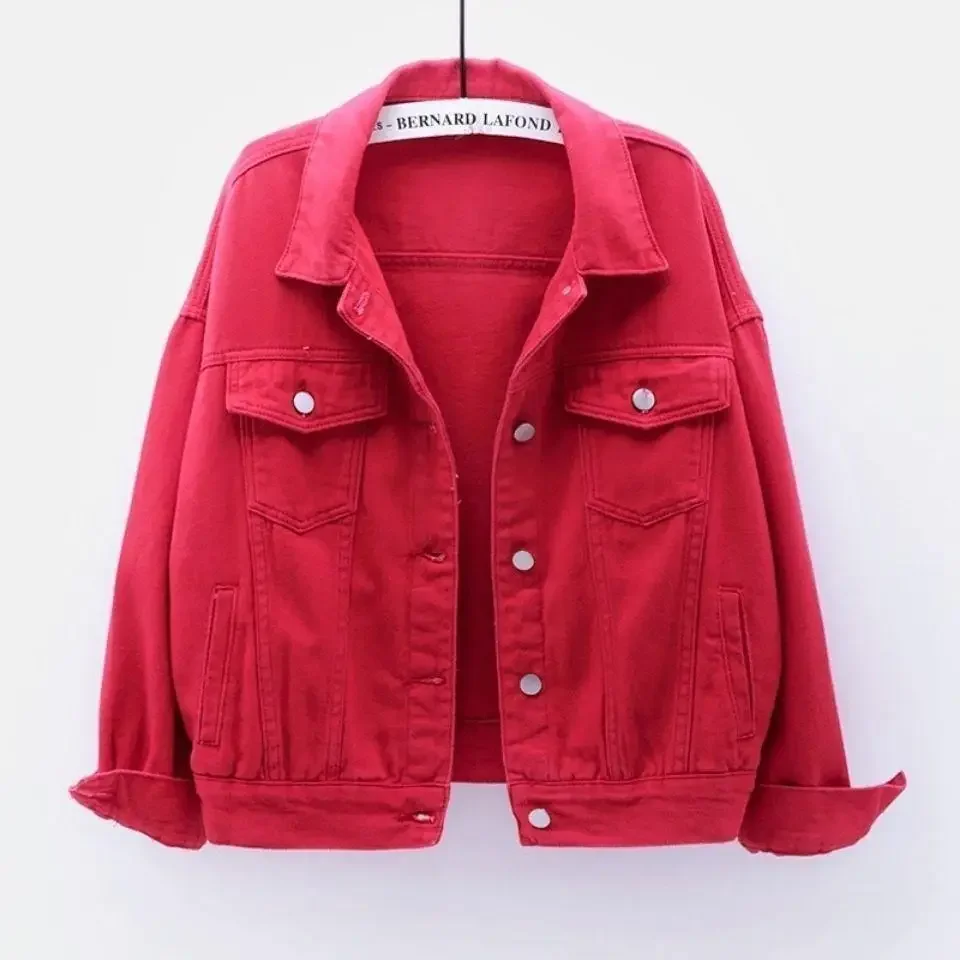 Thin Denim Coats Women Short Korean Loose Bf Long-sleeved Jackets Female Casual Solid Tops Fashion 2024 Spring Summer New Color