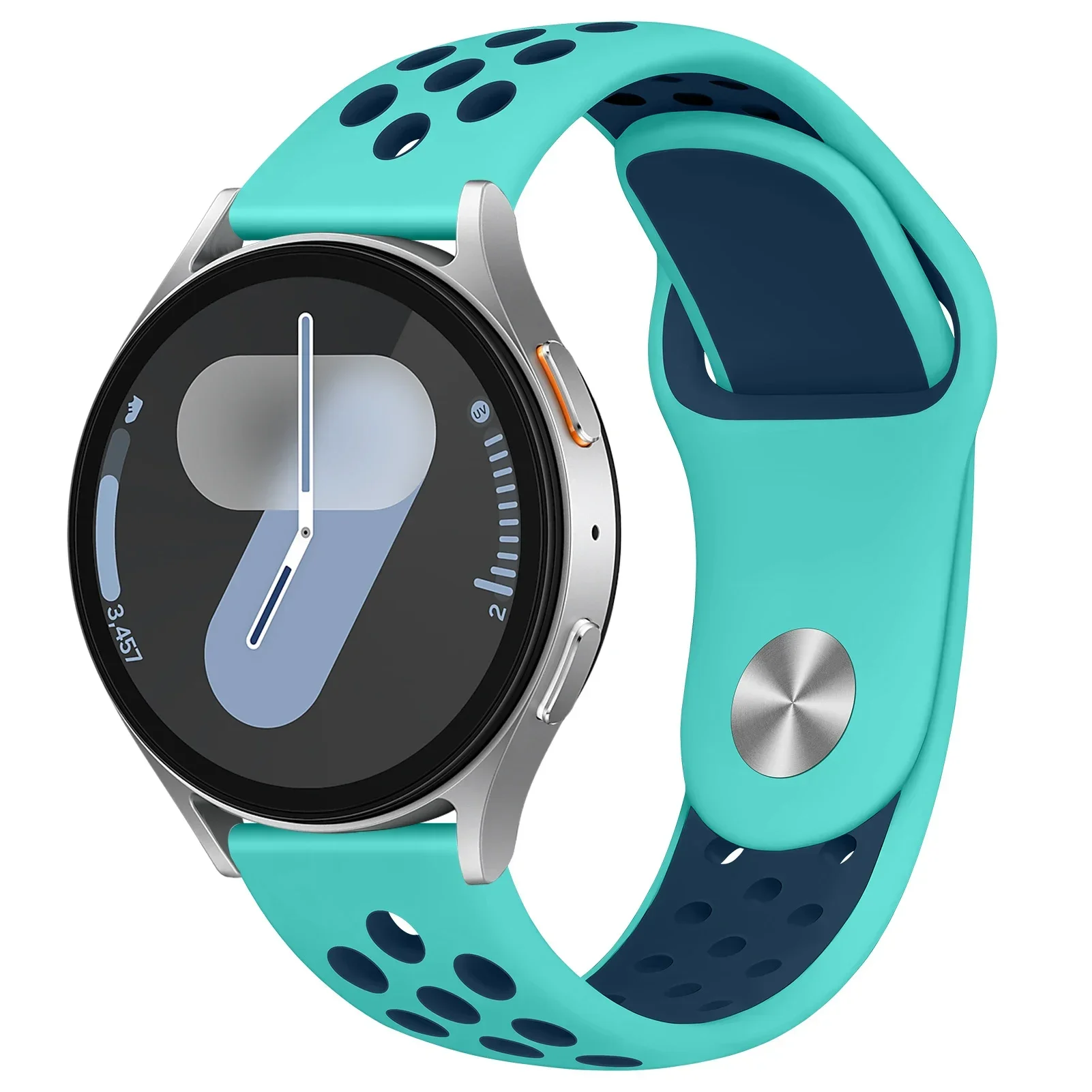 ตัวเลือกสินค้า สายซิลิโคนยืดหยุ่น 20-22 มม. สำหรับ Samsung Galaxy Watch 7/6/5 40-44 มม. และ Huawei Gear S3 43-47 มม.
