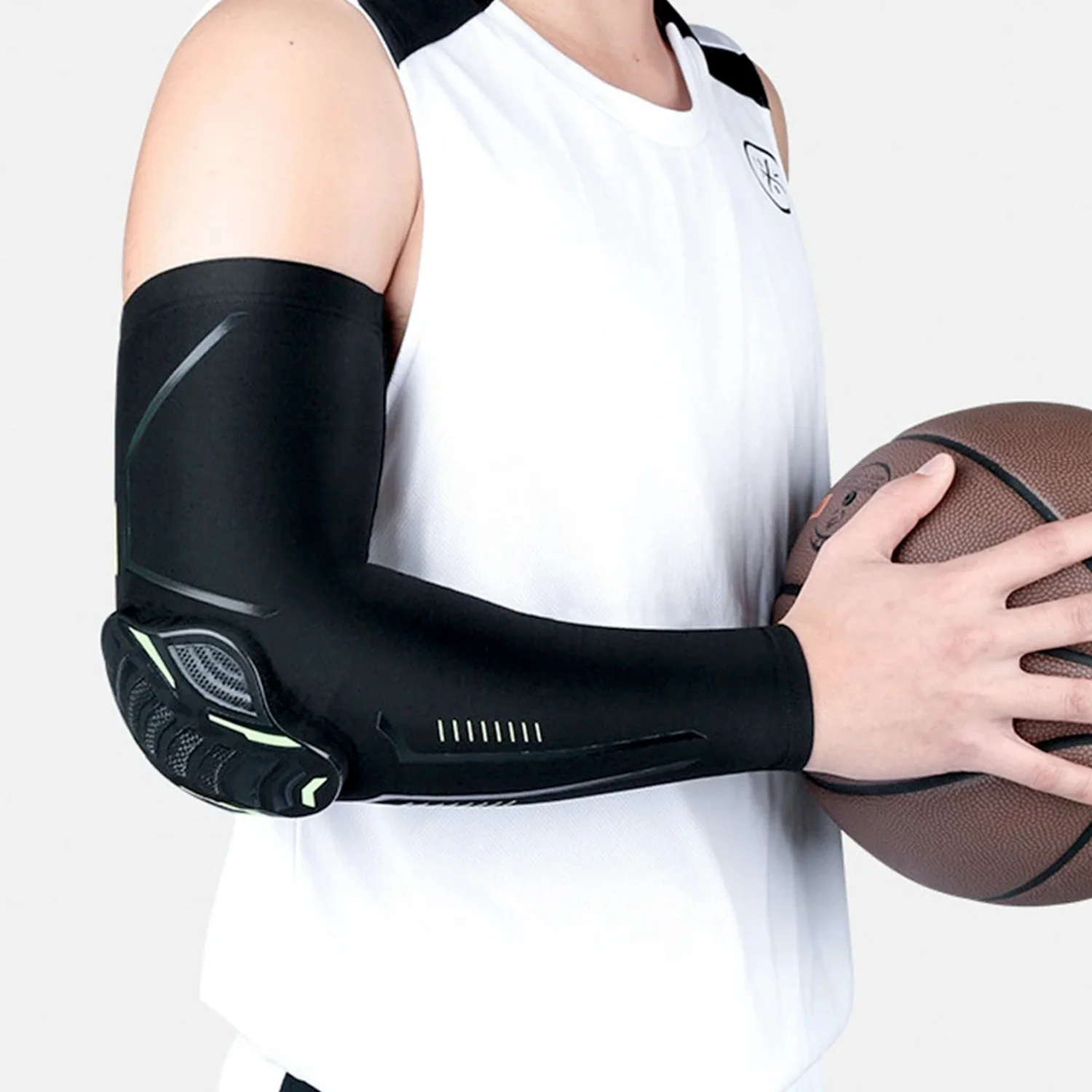 1Pcs Sports Crashproof Elbow & Knee Pads Compression Arm Sleeves Outdoor Basketball Football Bicycle Elbow Support Guard