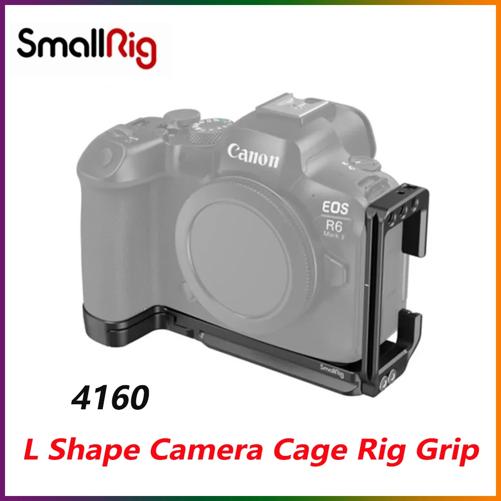 Smallrig L Shape Camera Cage Rig Grip Per Canon Eos R6 Mark Ii Eos R5 Eos R5 C Eos R6 L-Type Staffa Verticale L Mount 4160