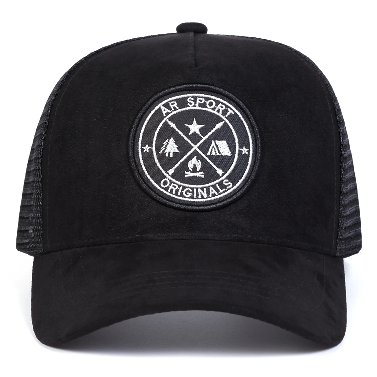 Unisex AR SPORT Baseballkappen mit Buchstabenstickerei, Frühling, Sommer, Outdoor, verstellbare Freizeithüte, Sonnenschutzhut, Sportkappe – Detail 2