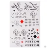 4 Styles Temporary Tatoo Waterproof Fake Tattoo Sticker The Joker Halloween Tattoos Tatouage Tatto For Men Women 4