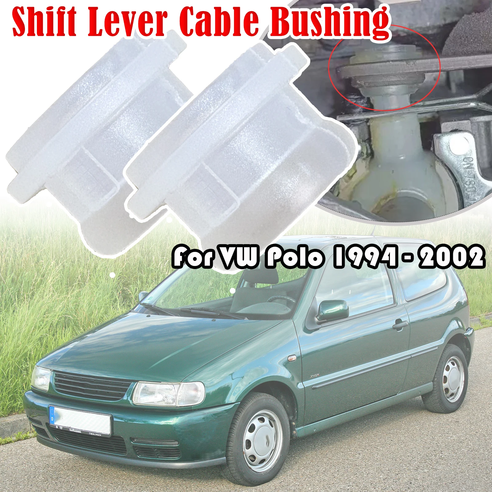 Manual Gear Shift Lever Cable Bushing Repair Kit For VW Polo Gearbox Selector End Linkage Rubber Sleeve 1994 1995 1996-2002