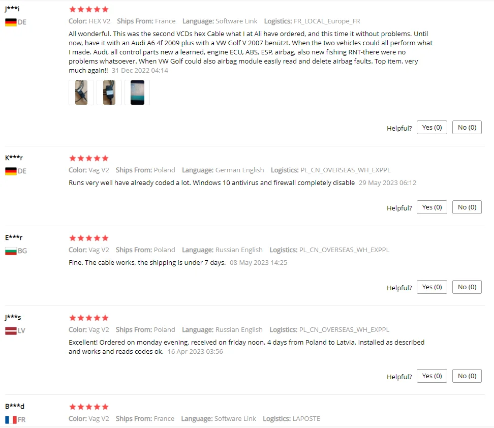 Förhandsvisning av mjukvarugränssnitt som visar diagnostikalternativ