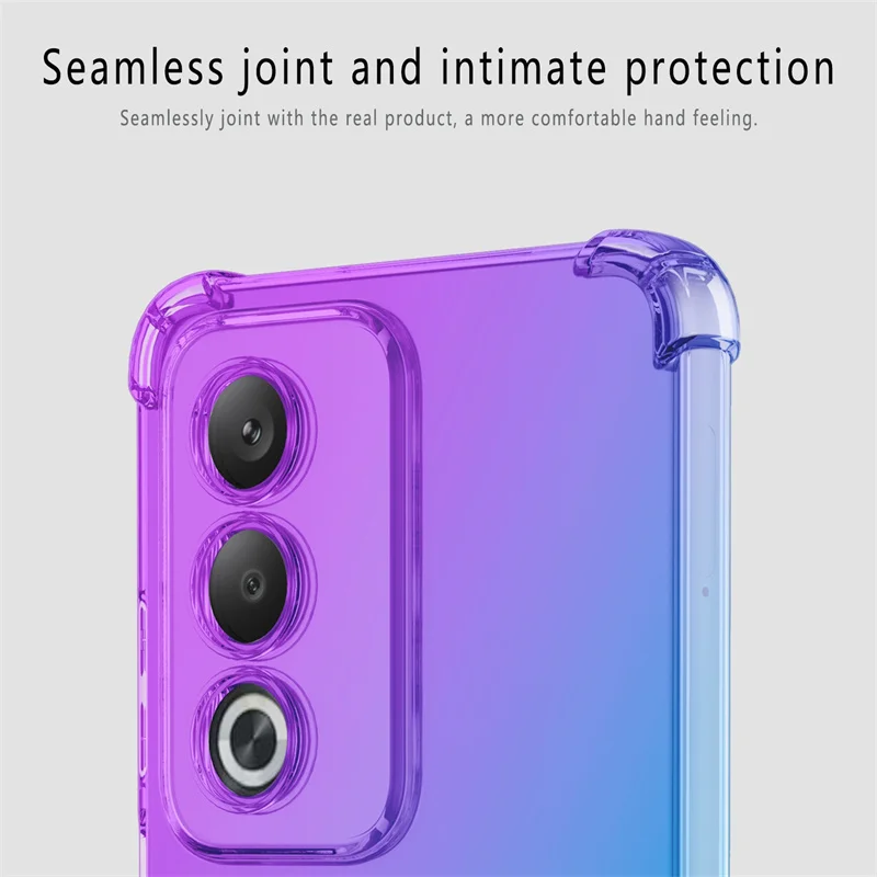 Gradient TPU Shockproof Transparent Protective Case