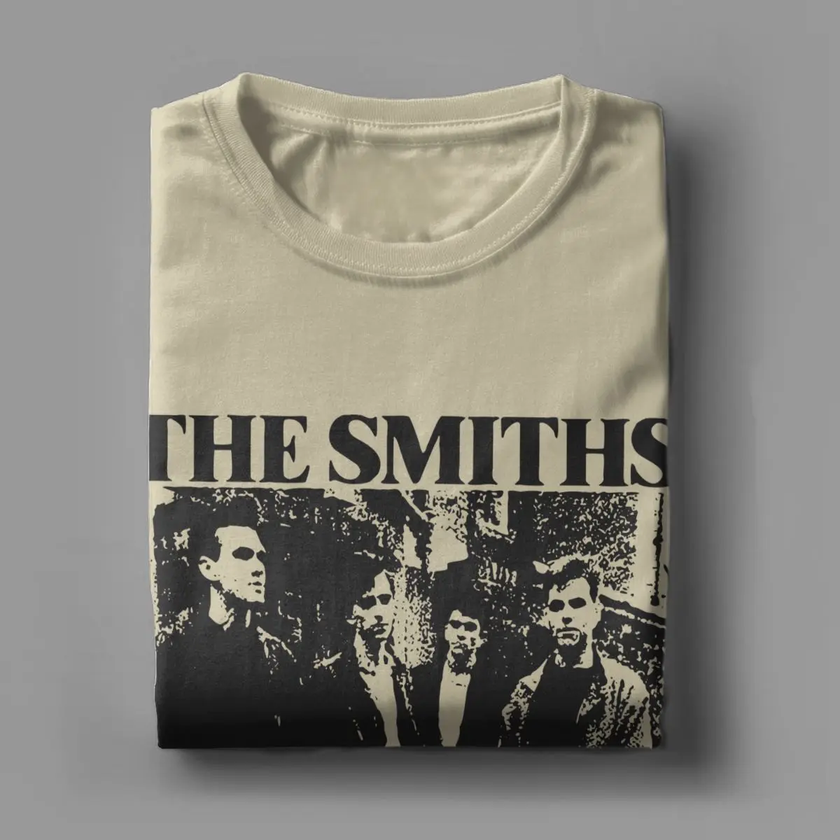The Smiths Vintage Pencil Drawing Style T-Shirt for Men Music Casual Pure Cotton Tee Shirt O Sleeve T Shirt Printing Clothing 5
