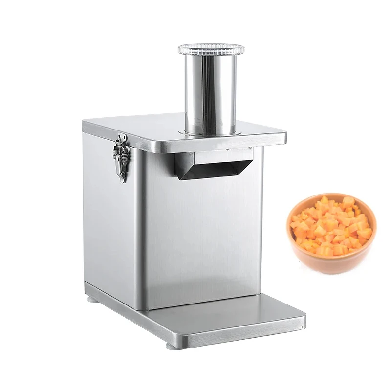 

Fruit Vegetable Cutting Machine Electric Vegetable Dicing Machine Potato Onion Slicer Carrot Lemon Banana Chips Dicer 200W