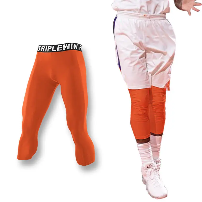 Men Women Kids Children Capri Running Tights GYM 3/4 Pants Basketball Football Soccer Fitness Exercise Sport Hiking Leggings 01