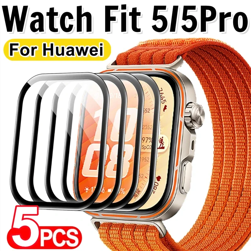 Premium 3D Curved Screen Protector for Wearable Devices - Full Coverage HD Protective Films, 1-5 Pack