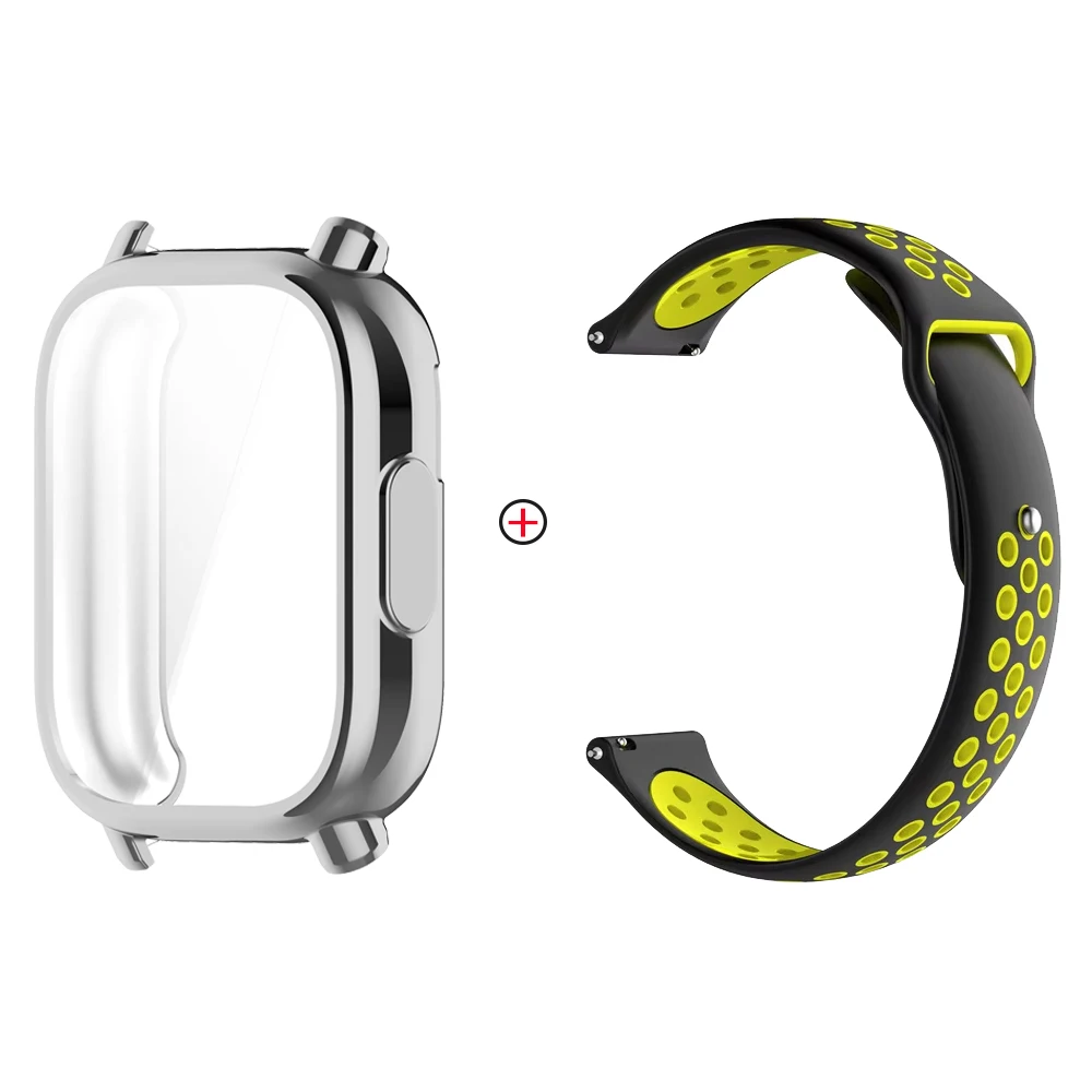 Soft Silicone Strap with TPU Case and Screen Protector