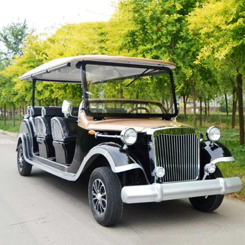 72V/200Ah 4KW 배터리 구동 클래식 앤틱 전기 관광버스 빈티지 앤틱 클래식 자동차 웨딩