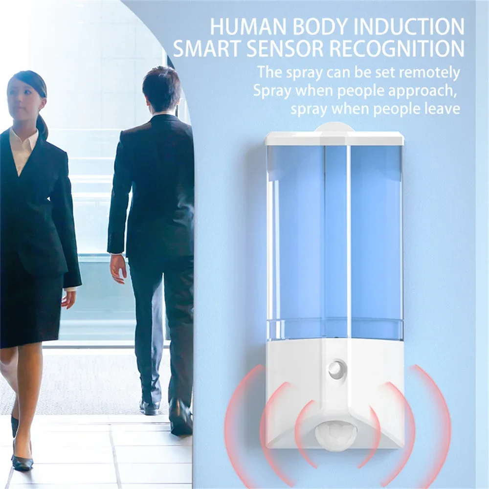 Automatic Disinfection Spray 250ml Wall Mounted Remote Control Timing Human Body Induction Nano Sterilizer for Office Bedroom 2