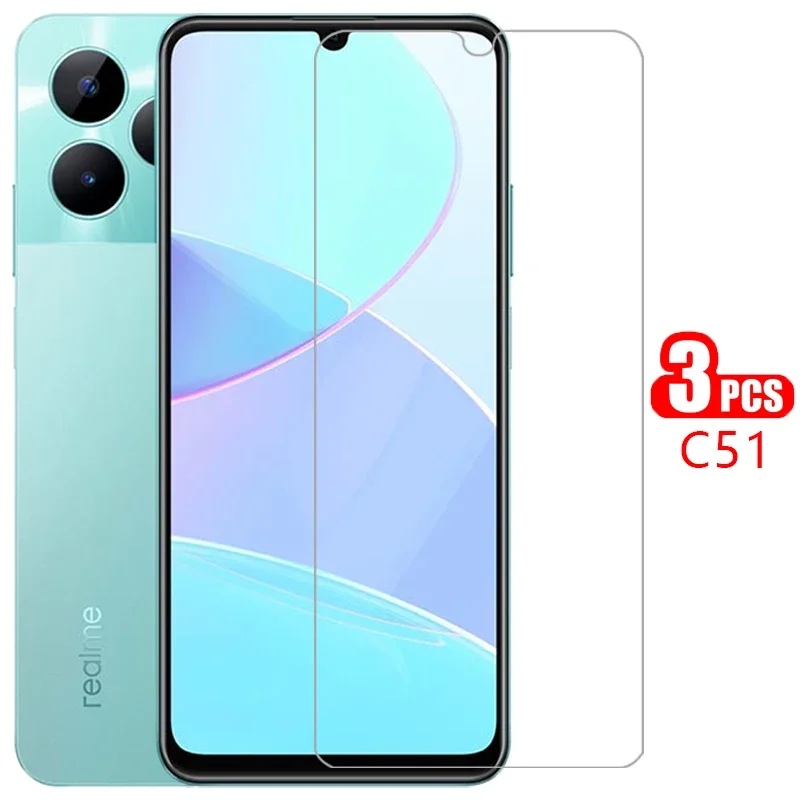 Защитное закаленное стекло для realme c51, защита экрана на realmec51 c 51 51c, пленка для телефона, стекло realmi relme ralme reame real me