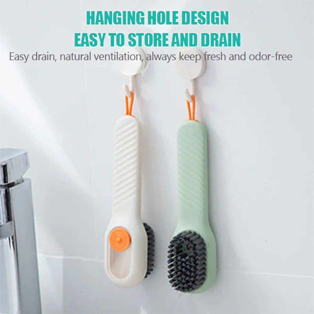 Multifunction Liquid Cleaning Brush Soft Bristles Shoe Brush Long Handle Laundry Cleaning Brush Household Cleaning Tools