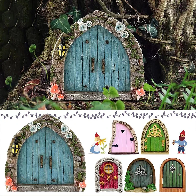 Miniature Fairy Door Kit 1:12 Scale - Outdoor Scene Decor For
