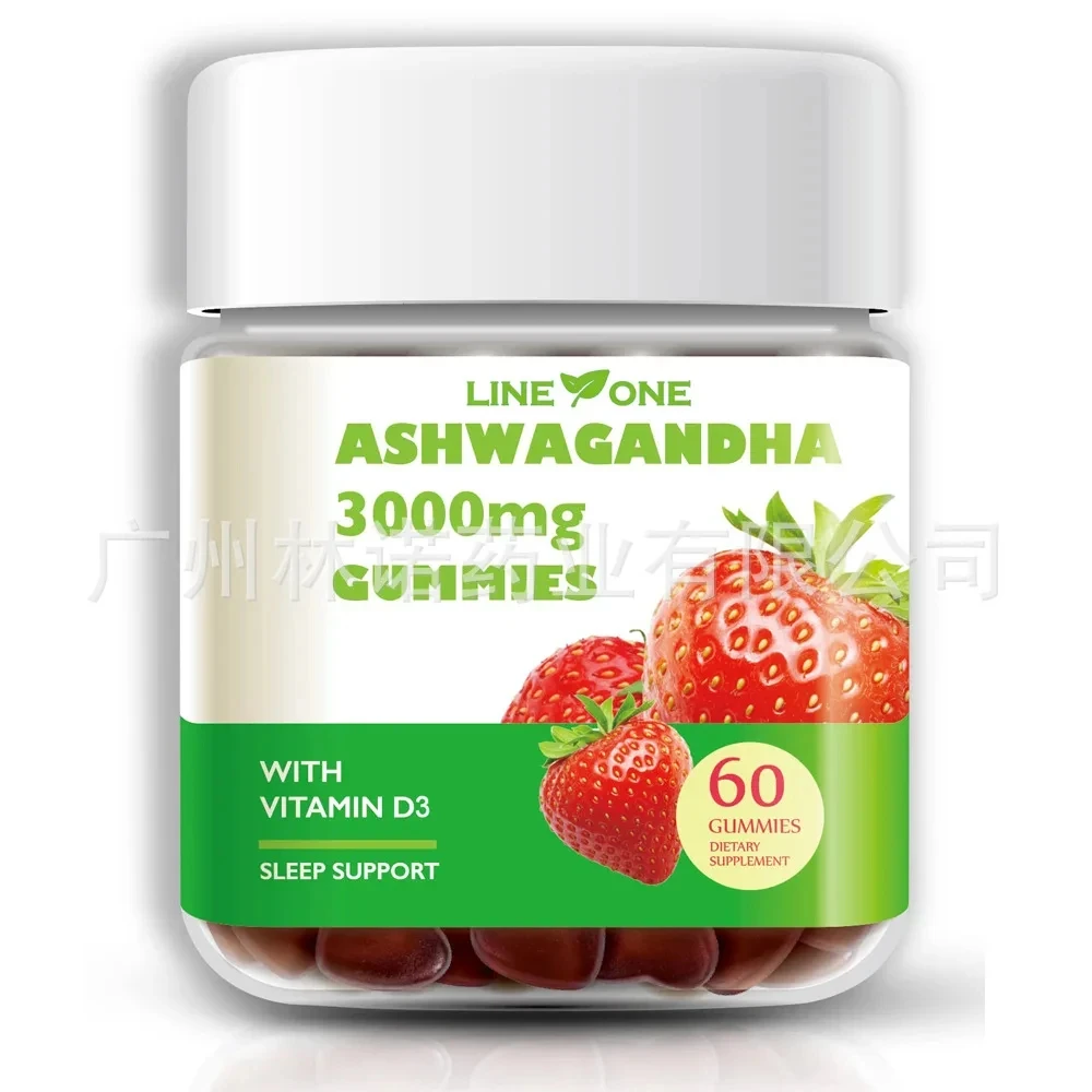 

Ashwagandha chewing gum, 3000mg organic Ashwa root, supports mood improvement, healthy sleep, and promotes calmness