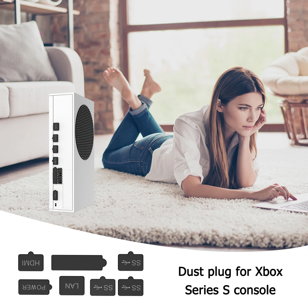 게임 콘솔 먼지 필터 실리콘 플러그, Xbox 시리즈 S 콘솔 먼지 플러그, 메쉬 네트 게임 액세서리, 11 개