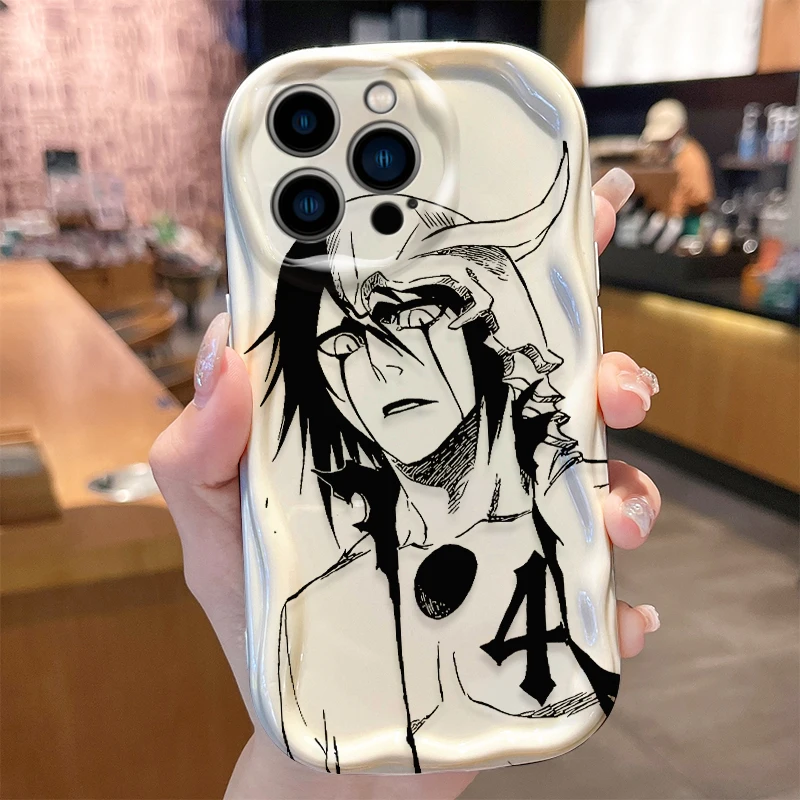 Stylish Anime Bleach Wave Design Shockproof Phone Case