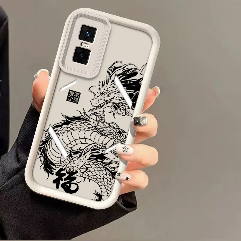 Dragon Totem Soft Silicone Shockproof Protective Case
