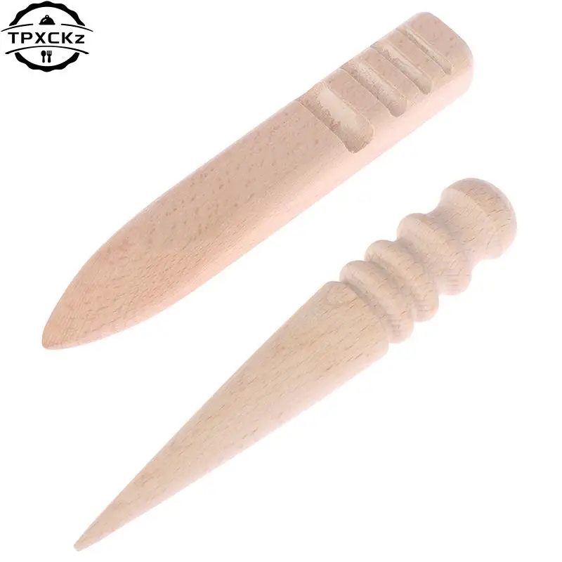 Handmade Burnishing Rod Leather Craft Edges Slicker Round Wood Leathercraft Tool
