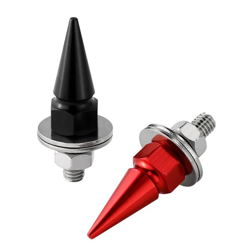 M6 Threaded Tips Screw 1-4pcs Car Modified Fasteners Fender Washer Bumper Engine Screws License Plate Aluminium Alloy Bolts