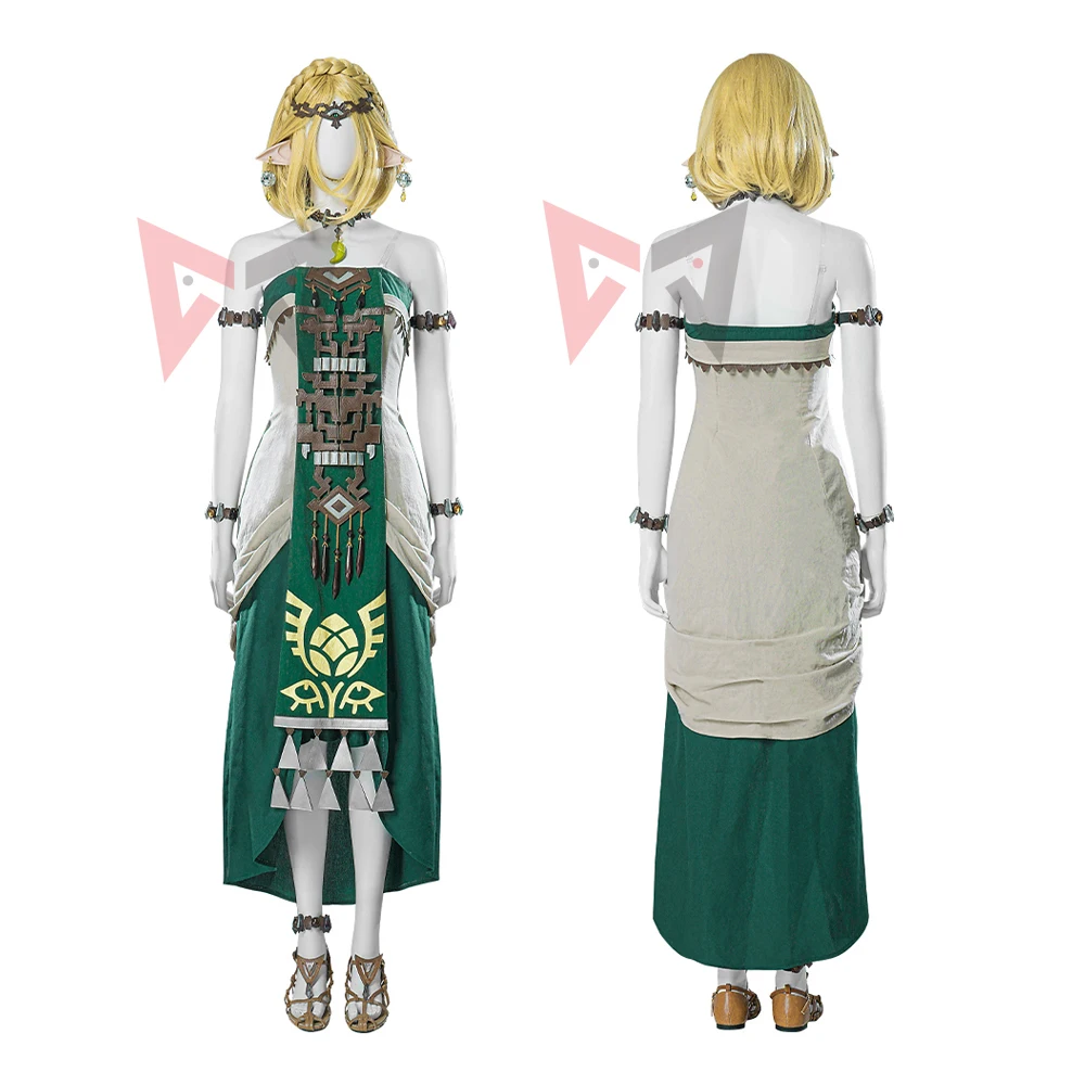 

New Game The Legend Of ZeldaTears Of The Kingdom Princess Cosplay Costume Beauty Dress Necklace To Choose Custom Made