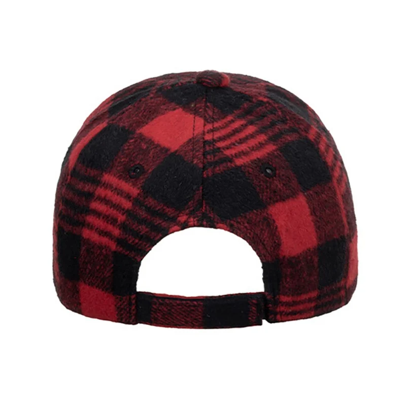 Plaid Baseball Cap For Men Women Visor Hat Adjustable Outdoor Sports Sunhat