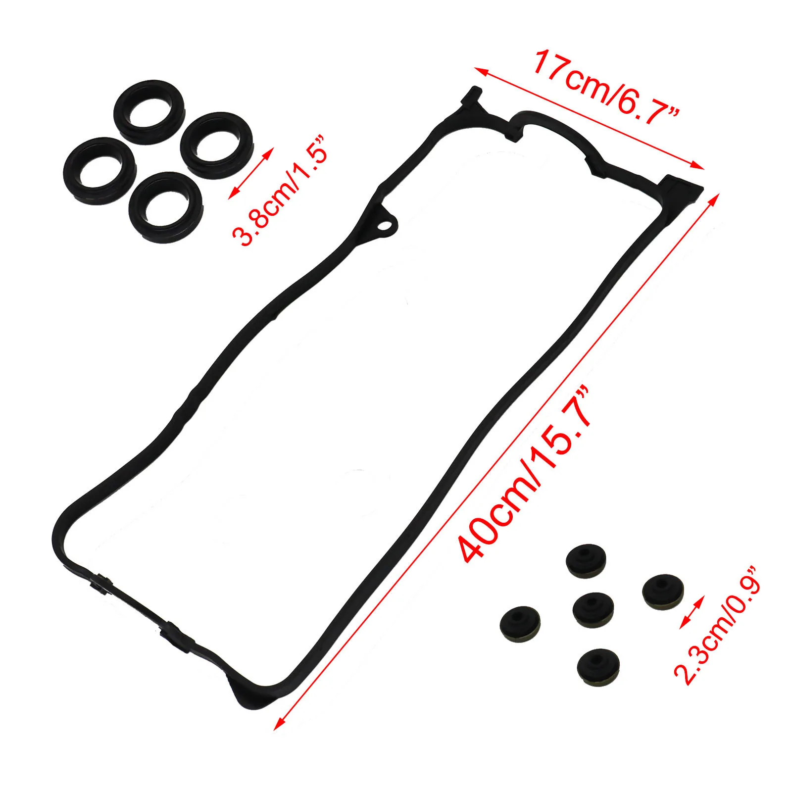 Accessories Engine Valve Cover Gasket Set For Honda Civic 1.7 L4 V-TEC D17A1 D17A2 D17A6 D17A7 2000 2001 2002 20-07