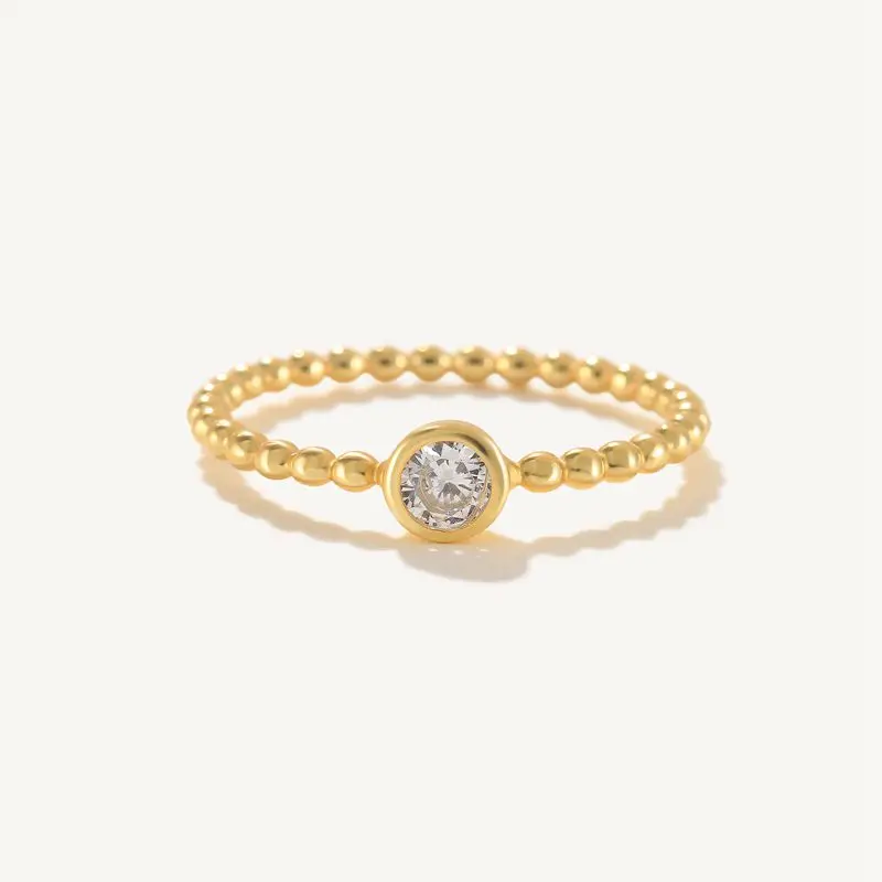 925 Sterling Silver Single Row Black Diamonds Ring for Women silver ring