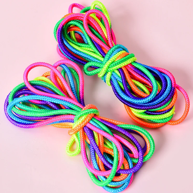 Rainbow Rubber Band For Jumping Game Kids Outdoor Fun Sports Toy Comba Saltar Ninos Jeux Enfant Exterieur Buiten Speelgoed Women 2