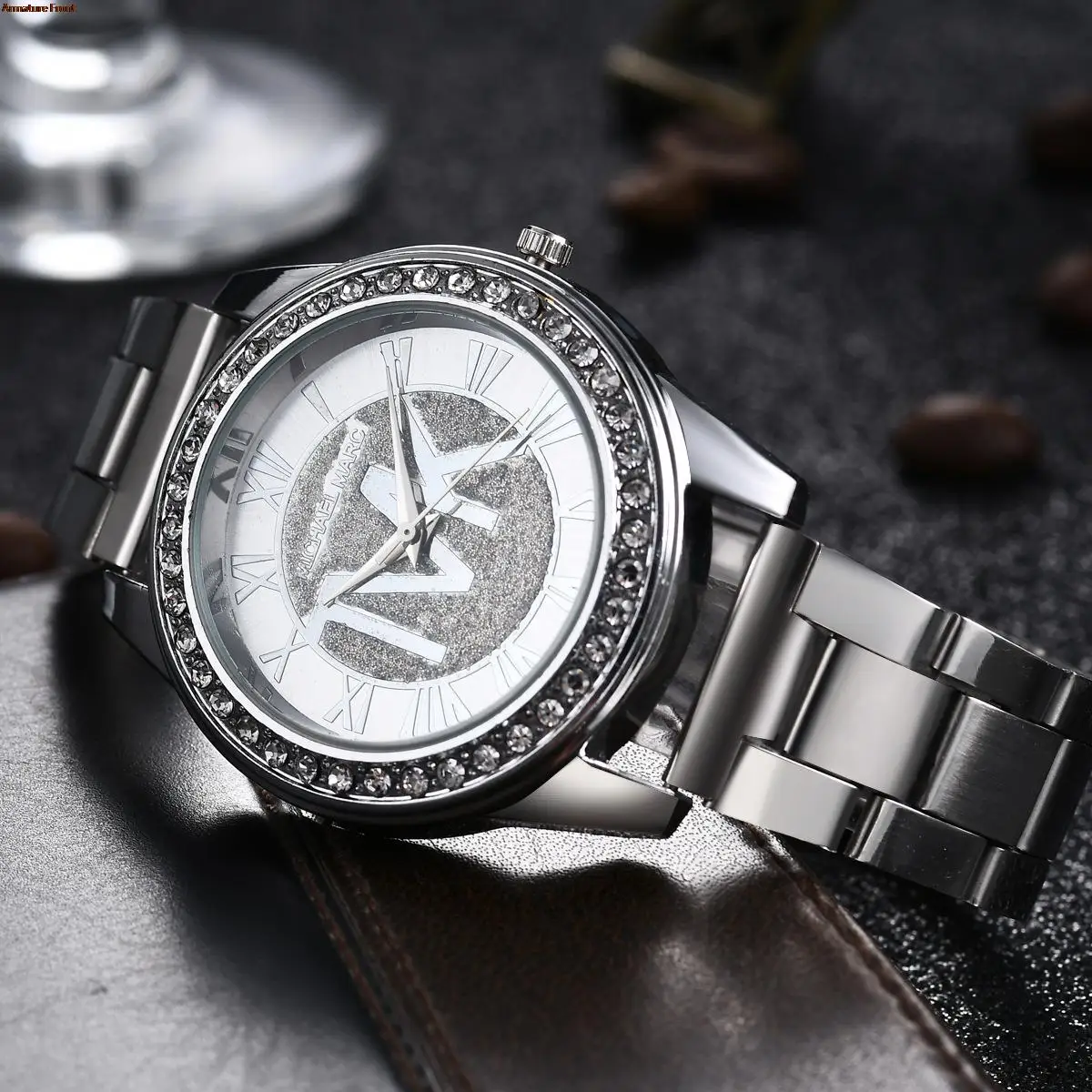 

New Fashion TVK Watches For Men Waterproof Diamond Roman Luxury Gold Silver Quartz Wristwatches Bracelet Clock Relogio Feminino