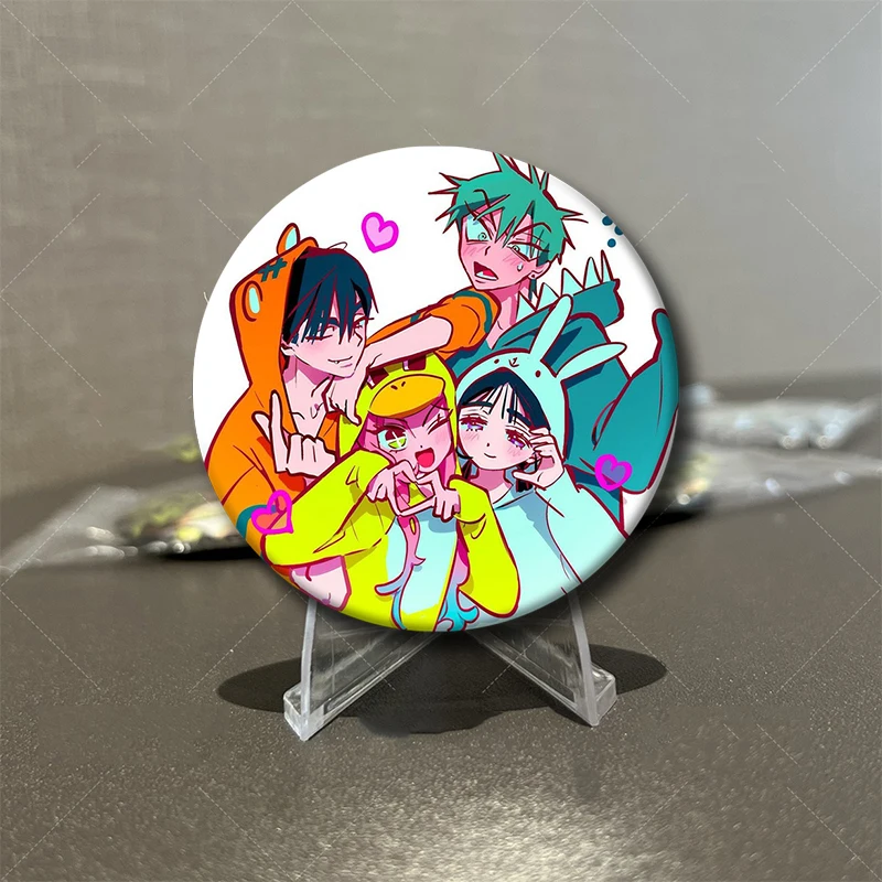 Alien Stage Round Brooch Tinplate Hyuna Sua TILL IVAN Brooches Cartoon Mizi Luka Badge Pins Backpack Hat Accessories Friend Gift