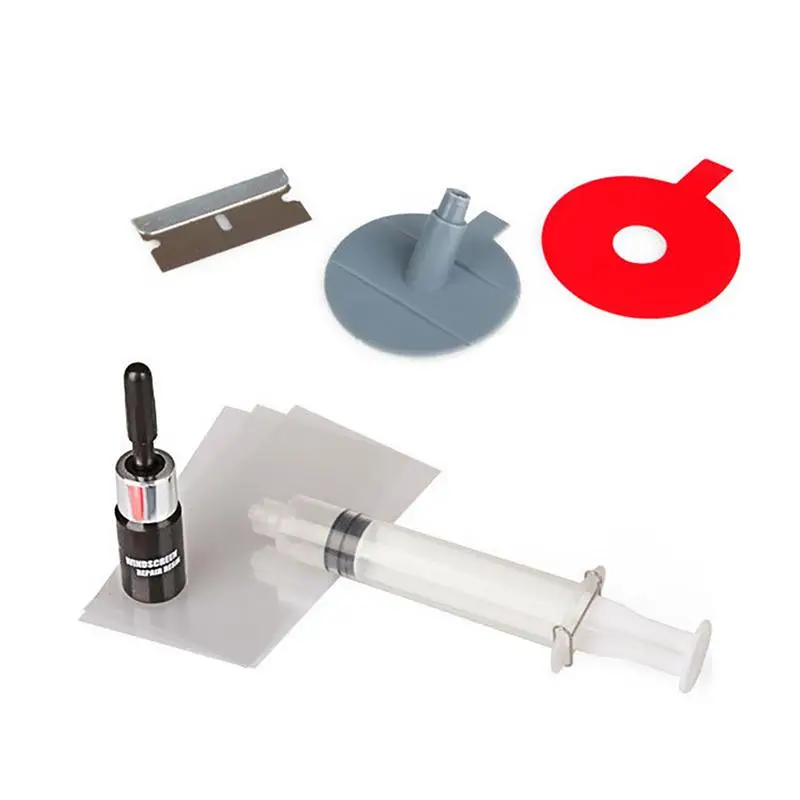 

Windshield Crack Repair Kit Window Glass Liquid Repair Resin Kit Windscreen Chips Scratches Cracks Quick Fix Tool Set Repairing