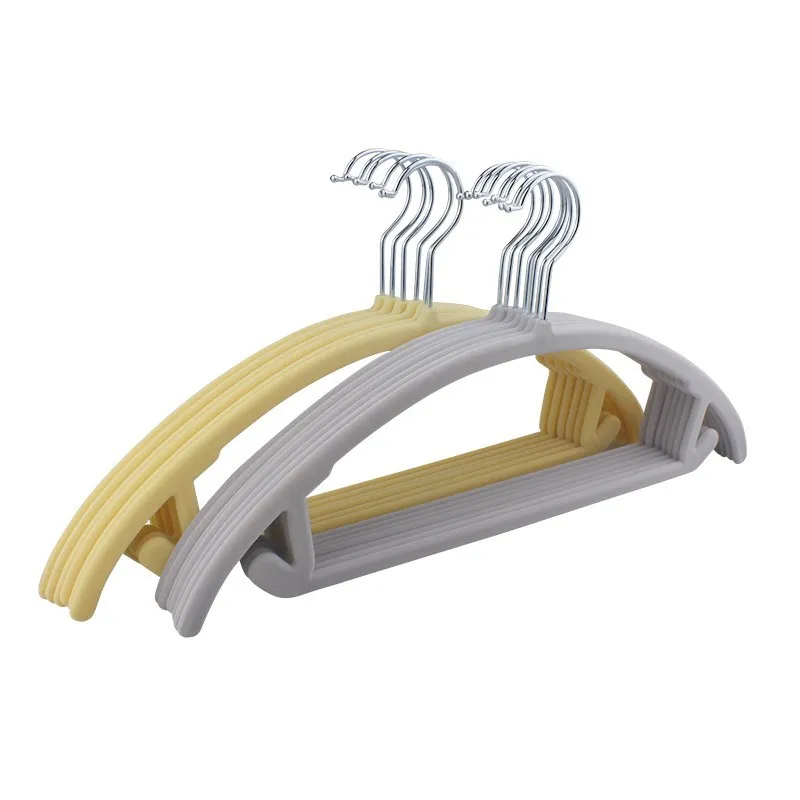 10pcs/set Drying Rack Hangers Clothes Nonslip Velvet Hangers Space