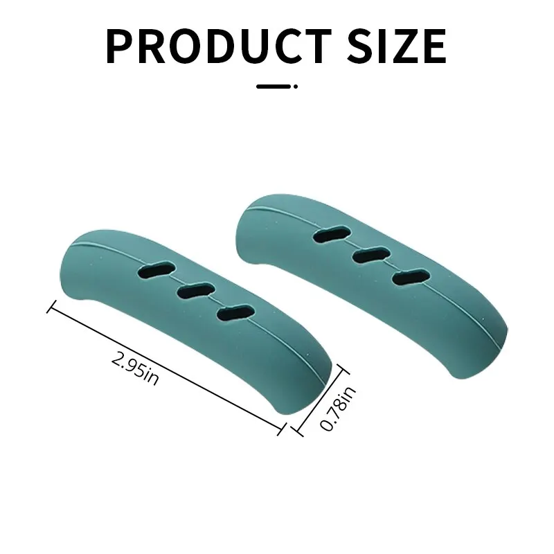 Silicone Hot Handle Holde Non Slip Rubber Pot Holders Pan Ear Clip Cast Iron Handles Grip Cover Heat Resistant Potholde silicone pan handle cover