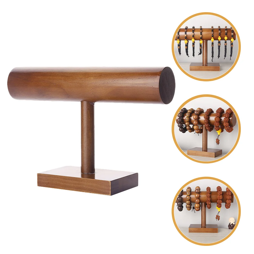 

Bracelet Display Stand Head Band Headband Rack Holder Organizer Wooden Necklace Decorative Jewelry