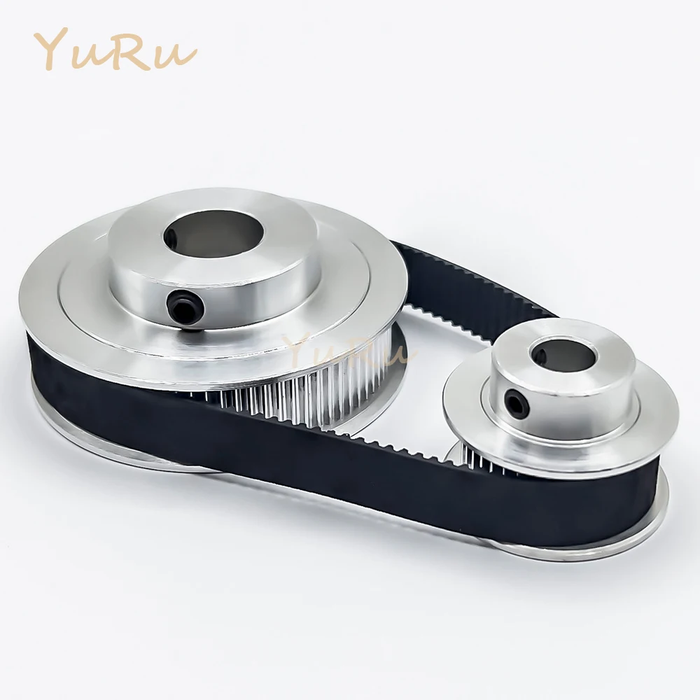 2GT 2M 40T 80Teeth GT2 Timing Pulley Belt Set Bore 5~14mm Belt Width 10mm 40T 80T Tensioning Wheel Synchronous Pulley Kit timing belt pulley,timing pulley