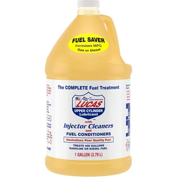 Lucas Oil 10013 Fuel Treatment, 1 Gallon Pack of 4 - Powerful Injector Cleaner for Cars & Trucks, Universal Fit 1
