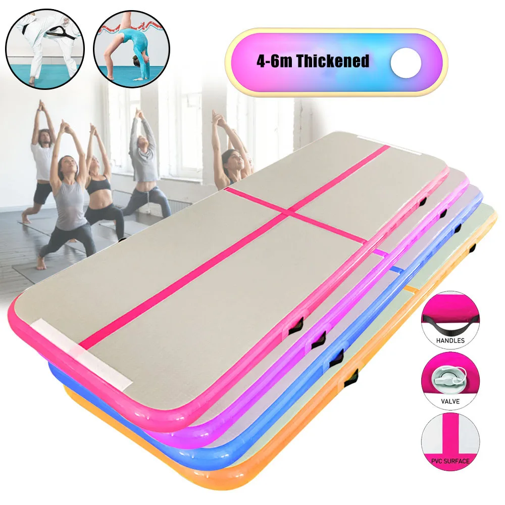 4/5/6m Pvc Inflatable Gymnastics Mat Air Deck Gymnastics Mat 10/15/20cm