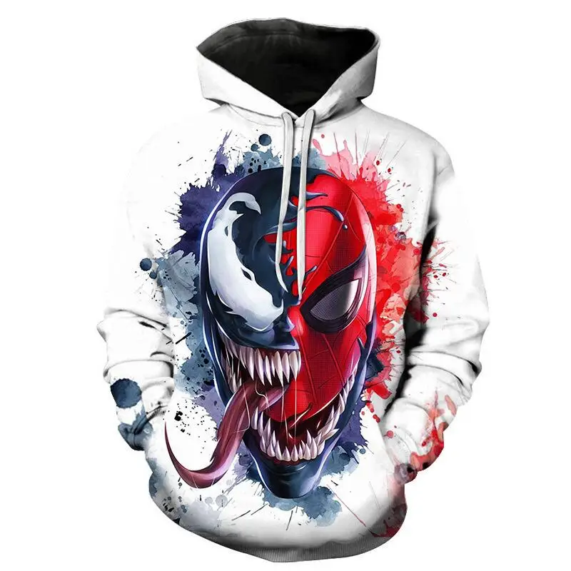 thumbnail image 1 of Venom-Sudadera con capucha de Spiderman vs Venom, chaqueta de Hip Hop para Cosplay, disfraz de Halloween, ropa deportiva para carnaval, Primavera, 1 of 4
