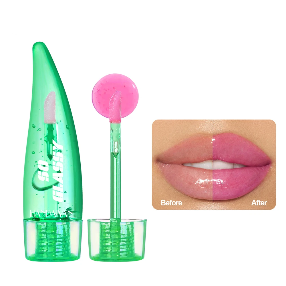 Aloe Vera Lip Oil Temperature Sensitive Color Changing Lip Glaze Moisturizing And Long Lasting Color Cosmetics