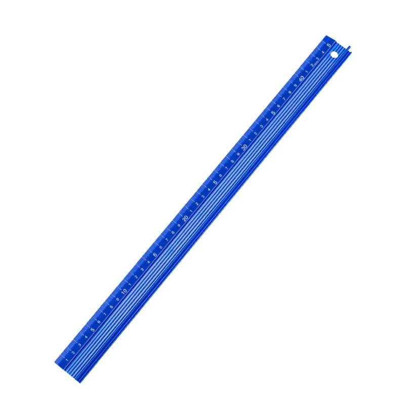 Metal Craft Safety Ruler L-Type Cutting Ruler Meal Alloy Straight Ruler  with Hanging Hole Drafting Tool Blue - AliExpress