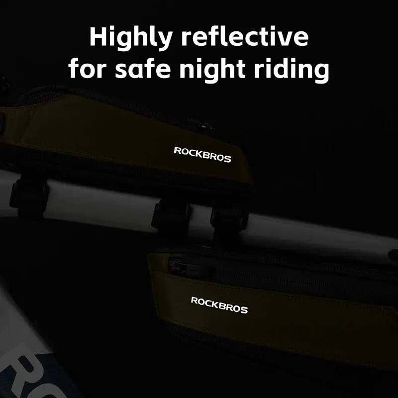 ROCKBROS Portable Bicycle Bag Road Phone Reflective Ultralight Tool Bag 5