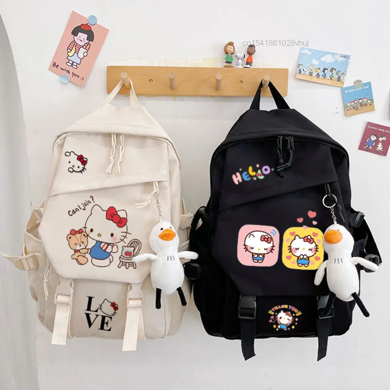 Anime Hello Kitty Y2k Bag 산리오 가방 Kawaii Sanrio Backpack Large Capacity  Hellokitty Handbag Casual Women Underarm Bags for Girls - AliExpress