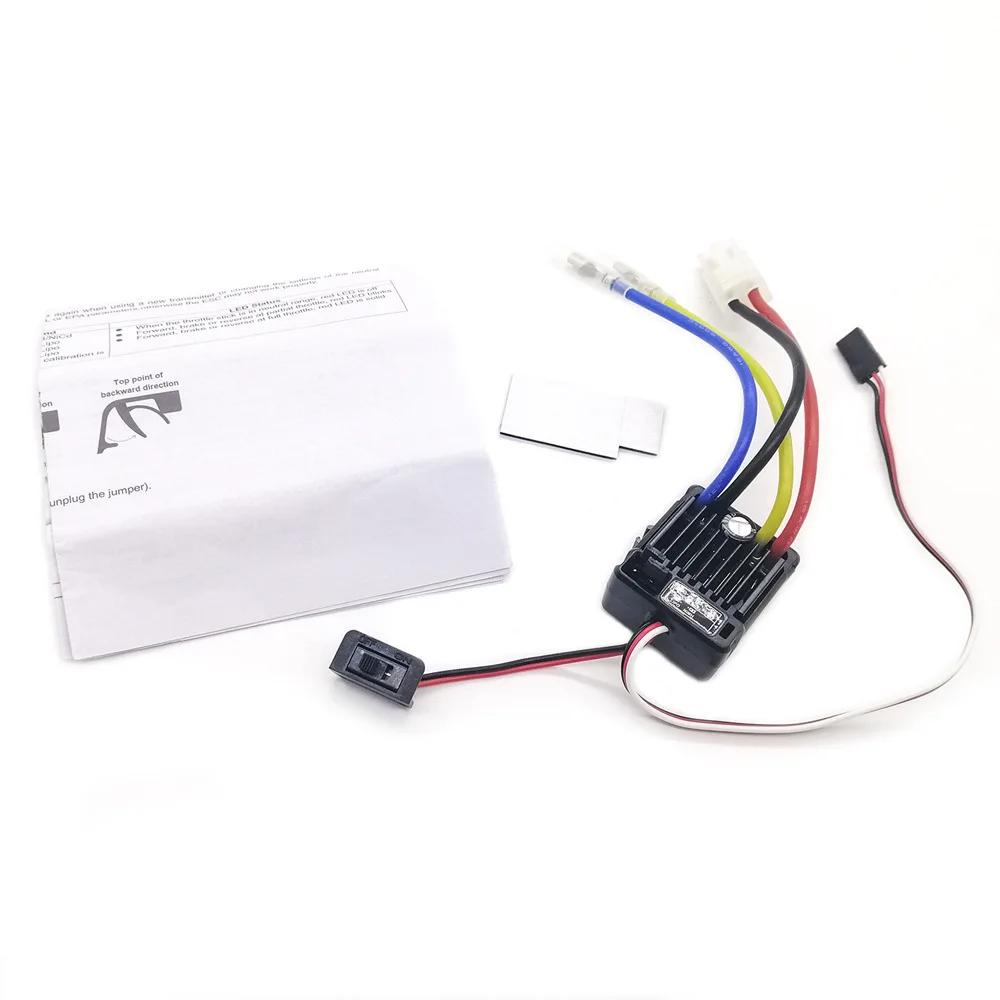 

Щеточный электронный контроллер скорости HobbyWing quirun 1060 RTR 60A ESC для 1:10 RC машина HSP, водонепроницаемый Радиоуправляемый автомобиль Axial scx10