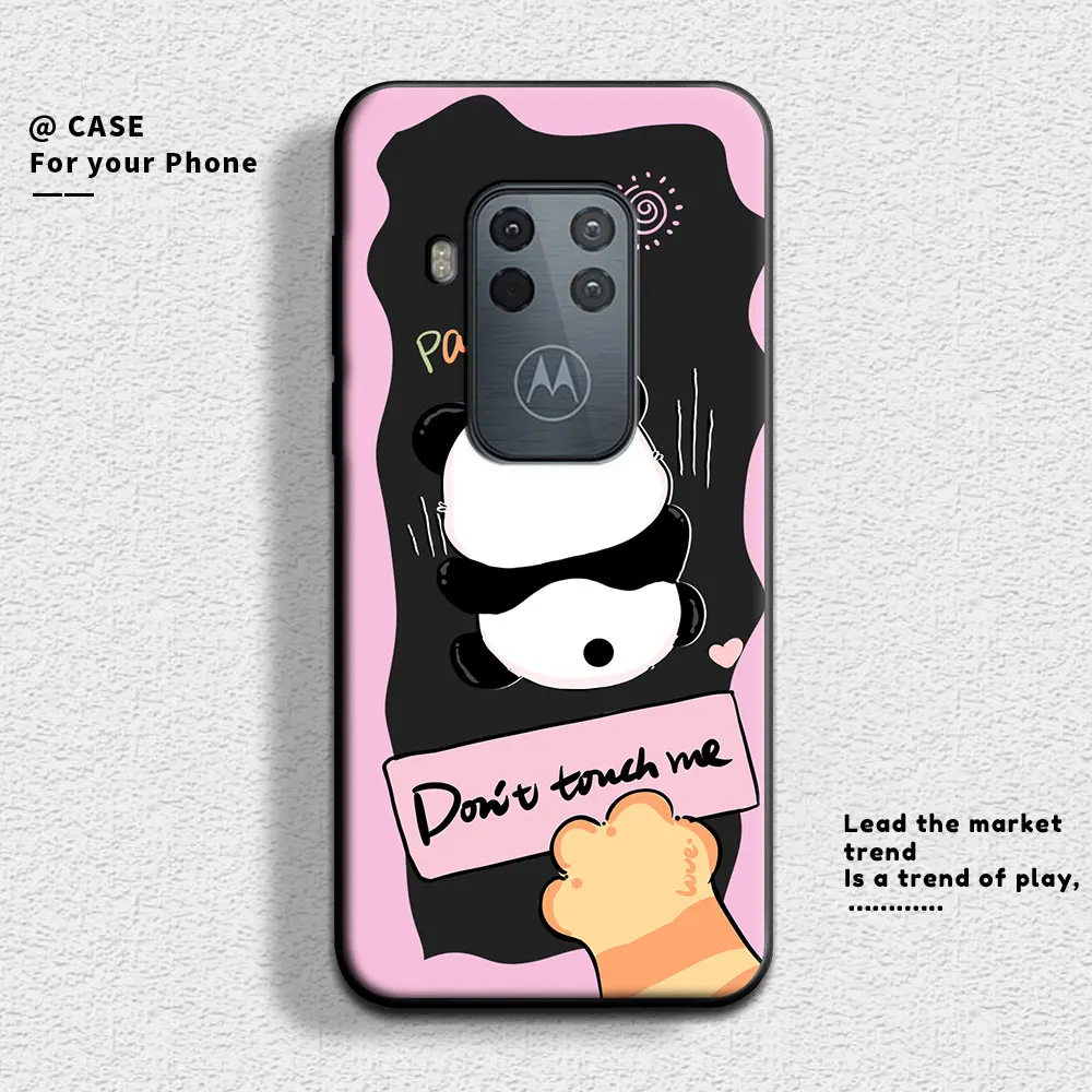 Adorable Cartoon Panda Silicone Back Cover - Cute & Shockproof Phone Case