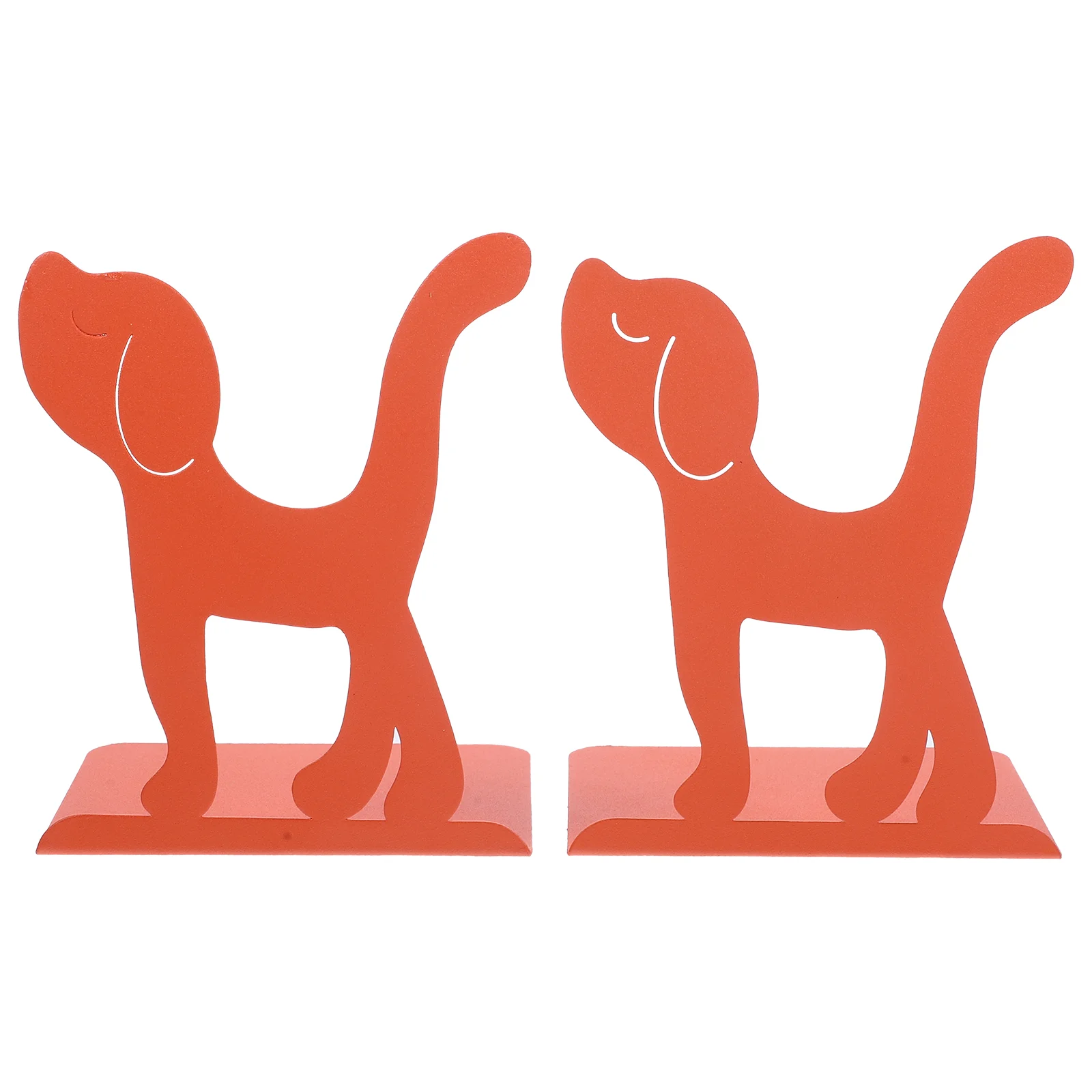 2 Pcs Animal Bookends Shelf Award Plate/Commemorative Bookshelve Metal Bookcase