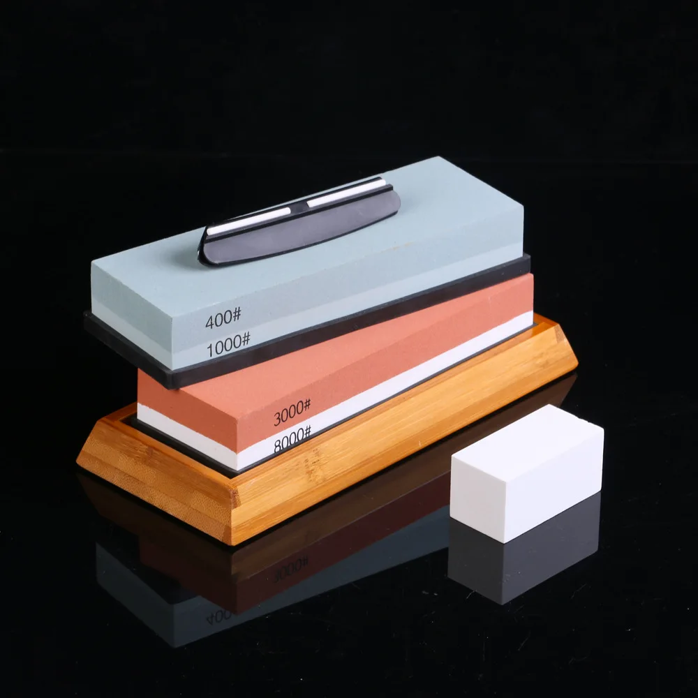 

Professional Knife Sharpener Set Whetstone Diamond Sharpening Stone Grinder Blade Grinding Machine Kitchen Tools 3000/8000 Grit