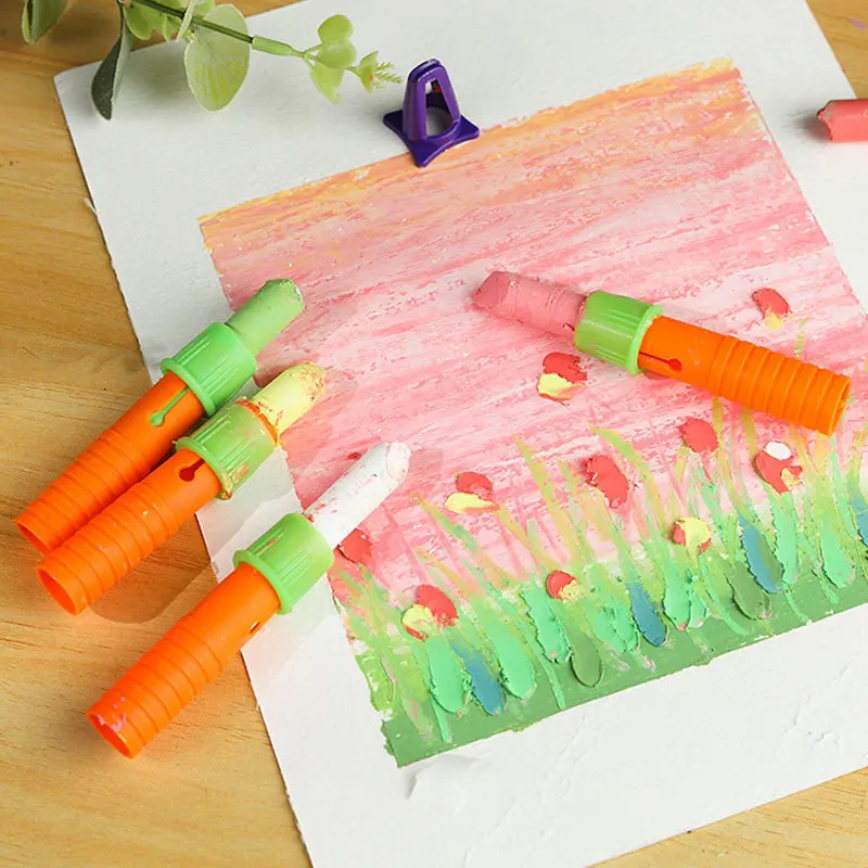 Blue painting Stick extender Pencil Sharpener Multi-function crayon cap pen catcher Oil painting stick life extension extender c 4