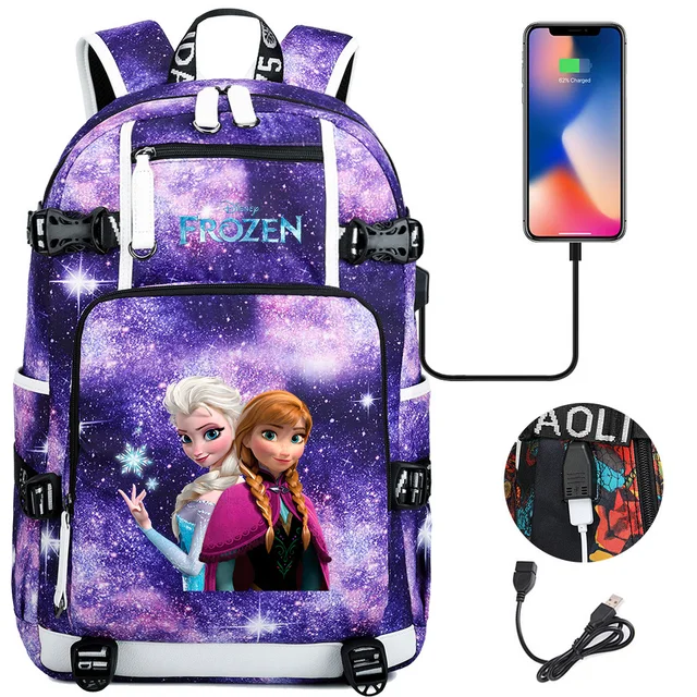 Disney Frozen Elsa Anna Backpacks Girls 